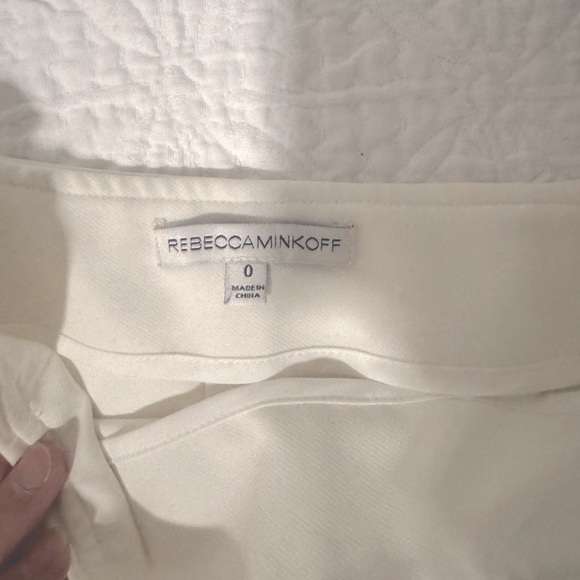 Rebecca Minkoff, mini skort, white, stretchy material, size 0 - Picture 4 of 4